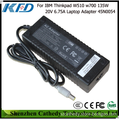 for IBM Thinkpad W510 W700 135W 20V 6.75A 45n0054 Laptop AC Adapter